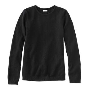NEW WITH TAGS L.L. Bean Cashmere Black Crewneck Sweater